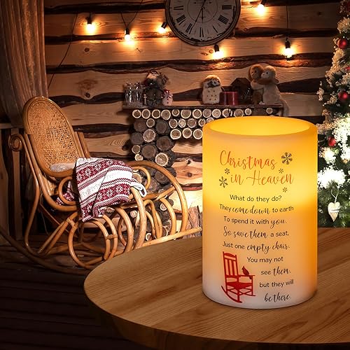 Miniatura 10 de Vela conmemorativa sin llama, luz LED de cera real con temporizador, regalo de condolencia, regalos de duelo por la pérdida de un ser querido,