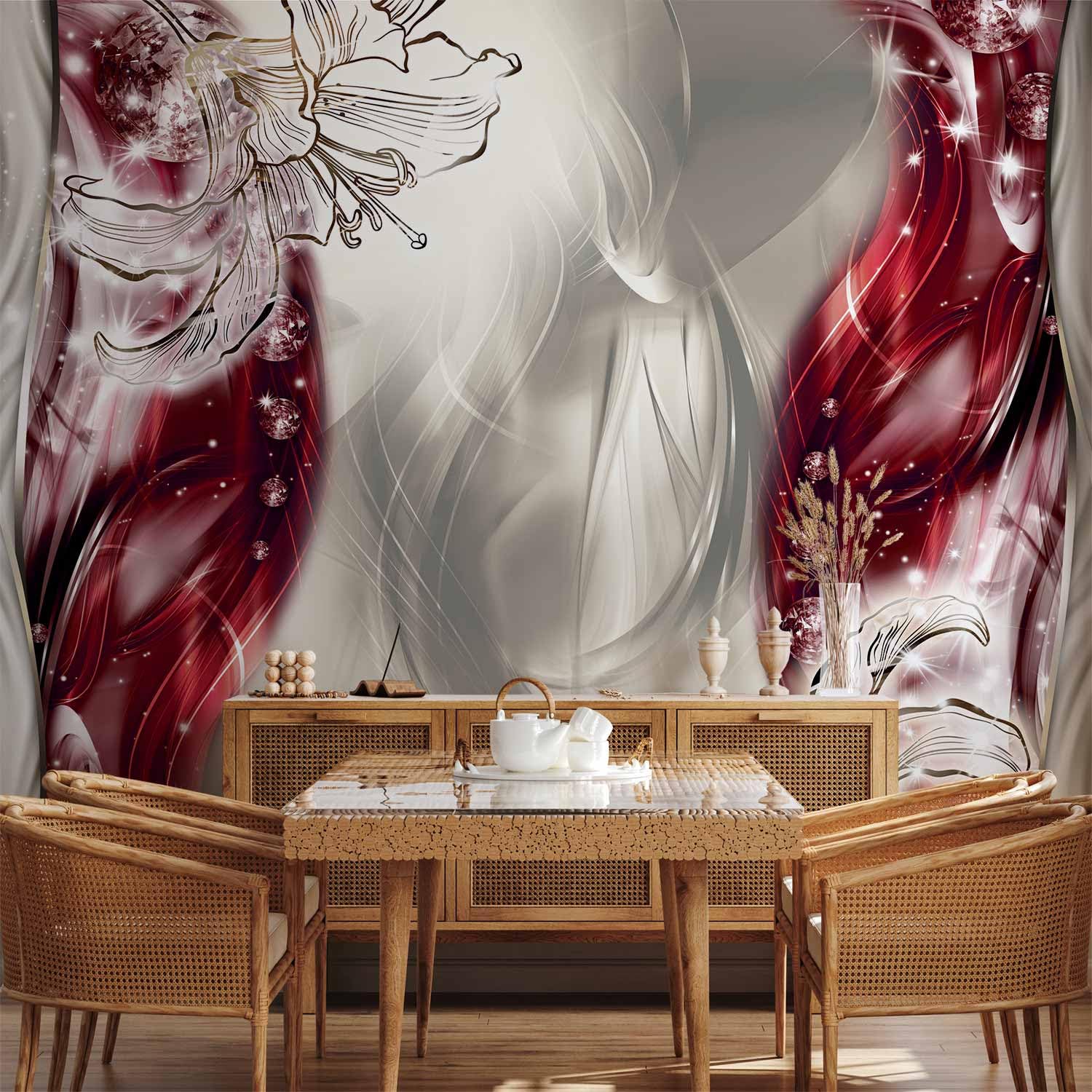 murando - Fototapete Vlies Abstrakt, 400x280 cm, Schlafzimmer, Wohnzimmer | Full HD Druck, 3D-Effekt, lichtbeständige Farben, ideal fürs Wohn- oder Schlafzimmer, schnelle Montage, lichtbeständig, edel