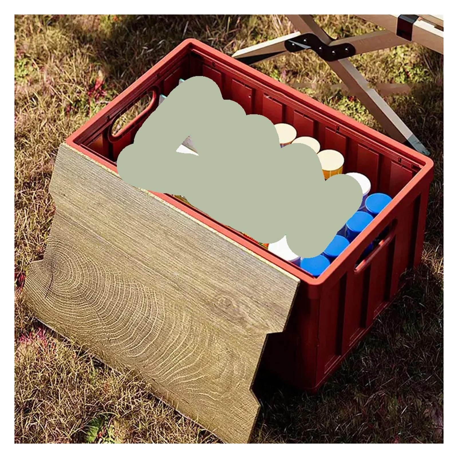 Generisch 50L Outdoor Camping Faltaufbewahrung, wasserdicht, langlebig, Faltbare Zeltausrüstung for Werkzeug, ideal for Campi