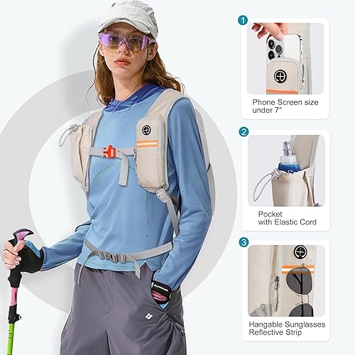 Miniatura 80 de FIORETTO Mochila de senderismo de 15L para mujeres y hombres, mochila mini plegable, ligera, pequeña mochila de día para camping, viaje, al aire