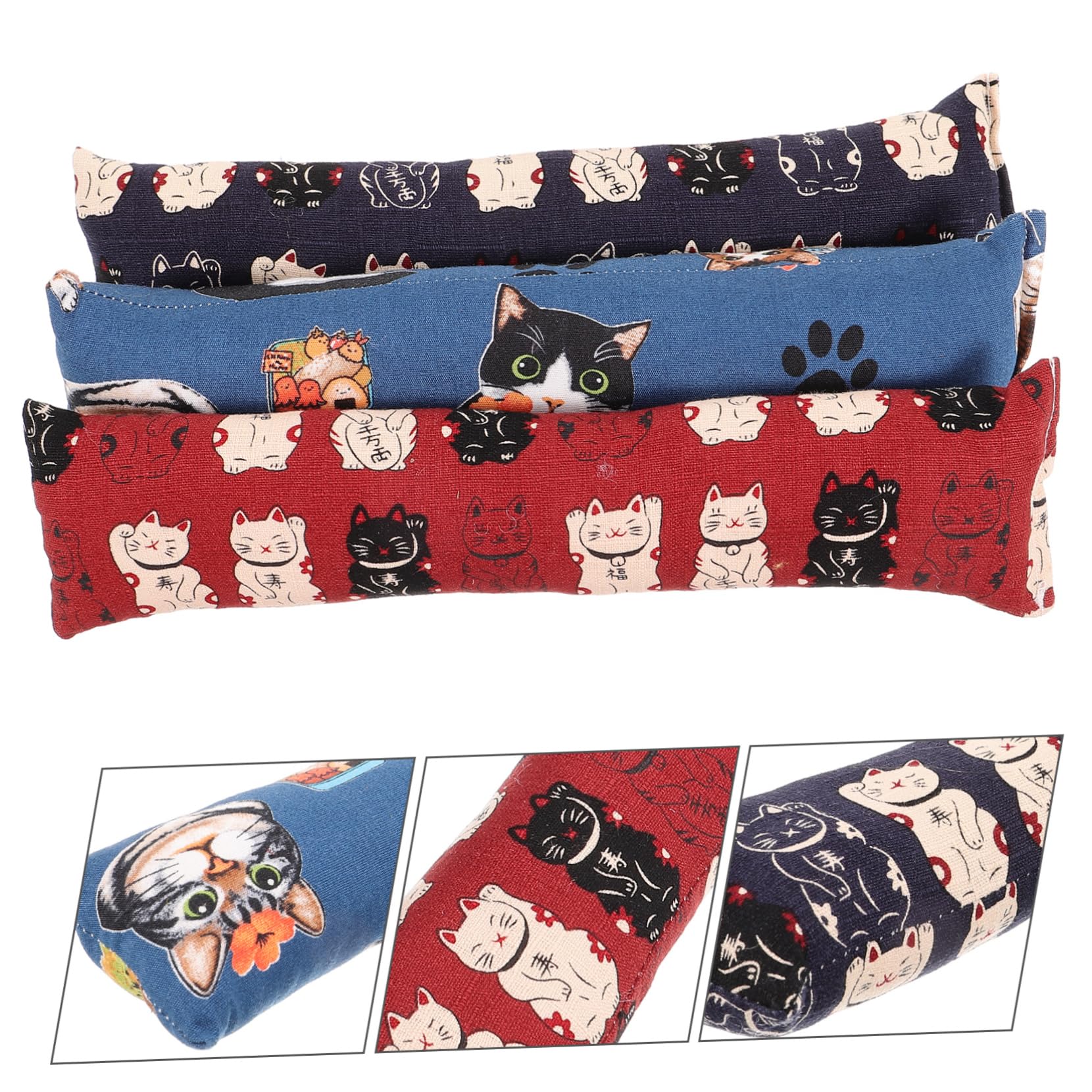 Happyyami 9pièces Jouets Coussin De Cataire pour Chats Jouets Interactifs De Morsure Jeu pour Chats Intérieur Motifs Aléatoires