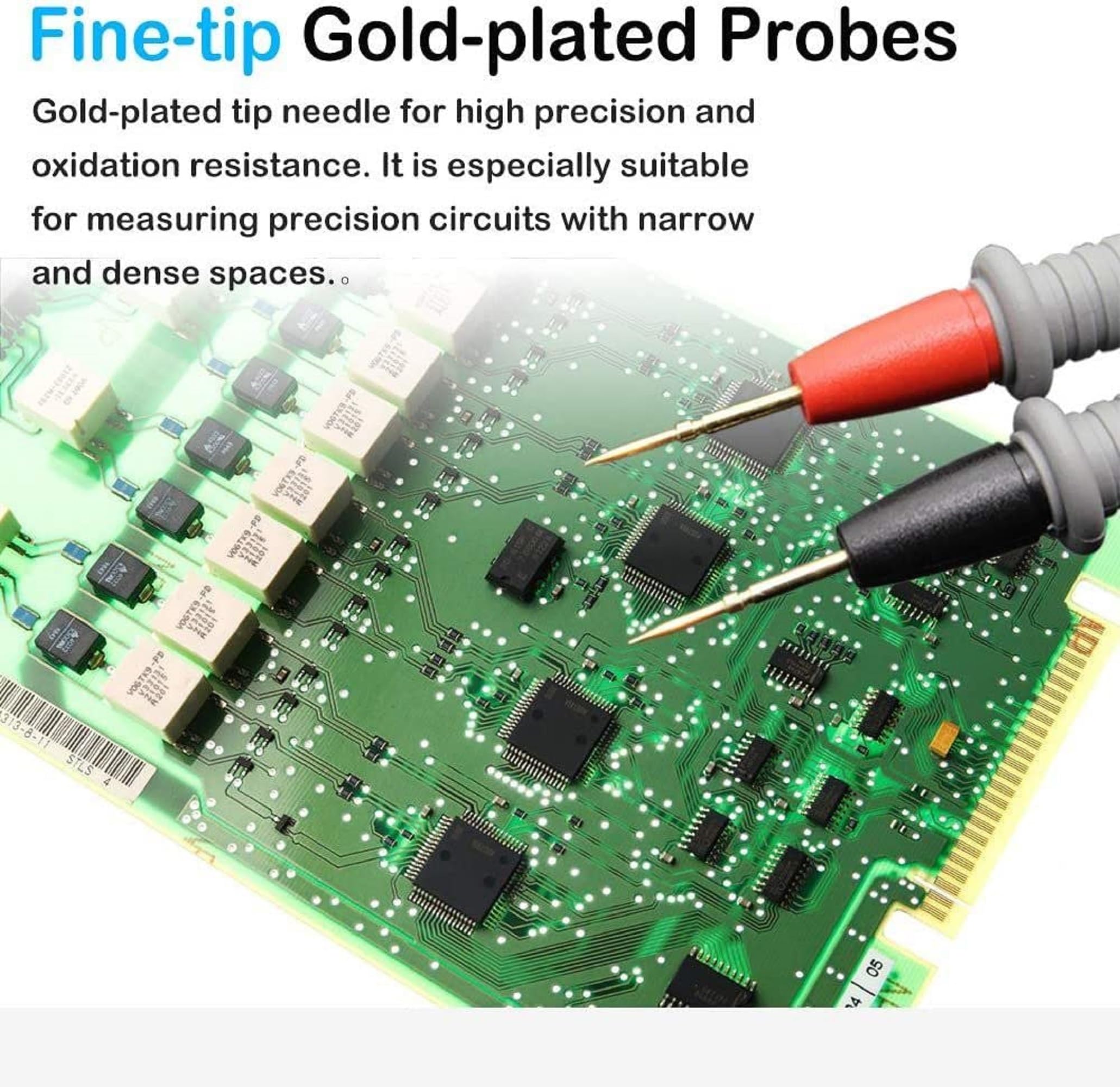 Danlite Multimeter Test meter Leads with Banana Plug | Clamp Tester voltmeter Test Probes Leads for Digital Multimeter | 1000V 20A Multimeter Test Leads with Alligator Clips and Plunger | Pack of 1 - Image 6 thumbnail