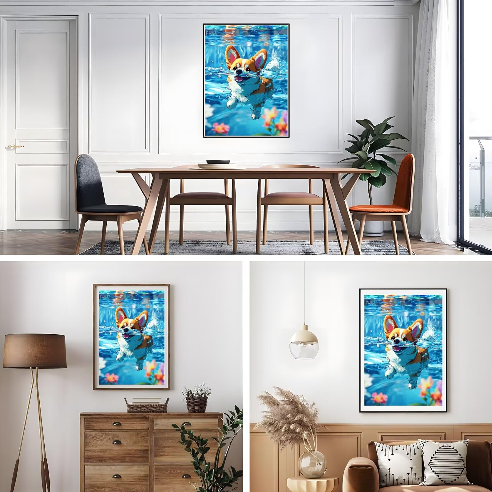 Amazon.co.jp: ダイヤモンドアート コーギー 50x70 cm ダイヤモンド