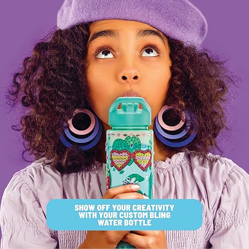 Miniatura 5 de Claire's Juego de decoración de botellas de agua, kit de pintura de diamantes para bricolaje, botella sin BPA de 24 onzas, más de 990 gemas,