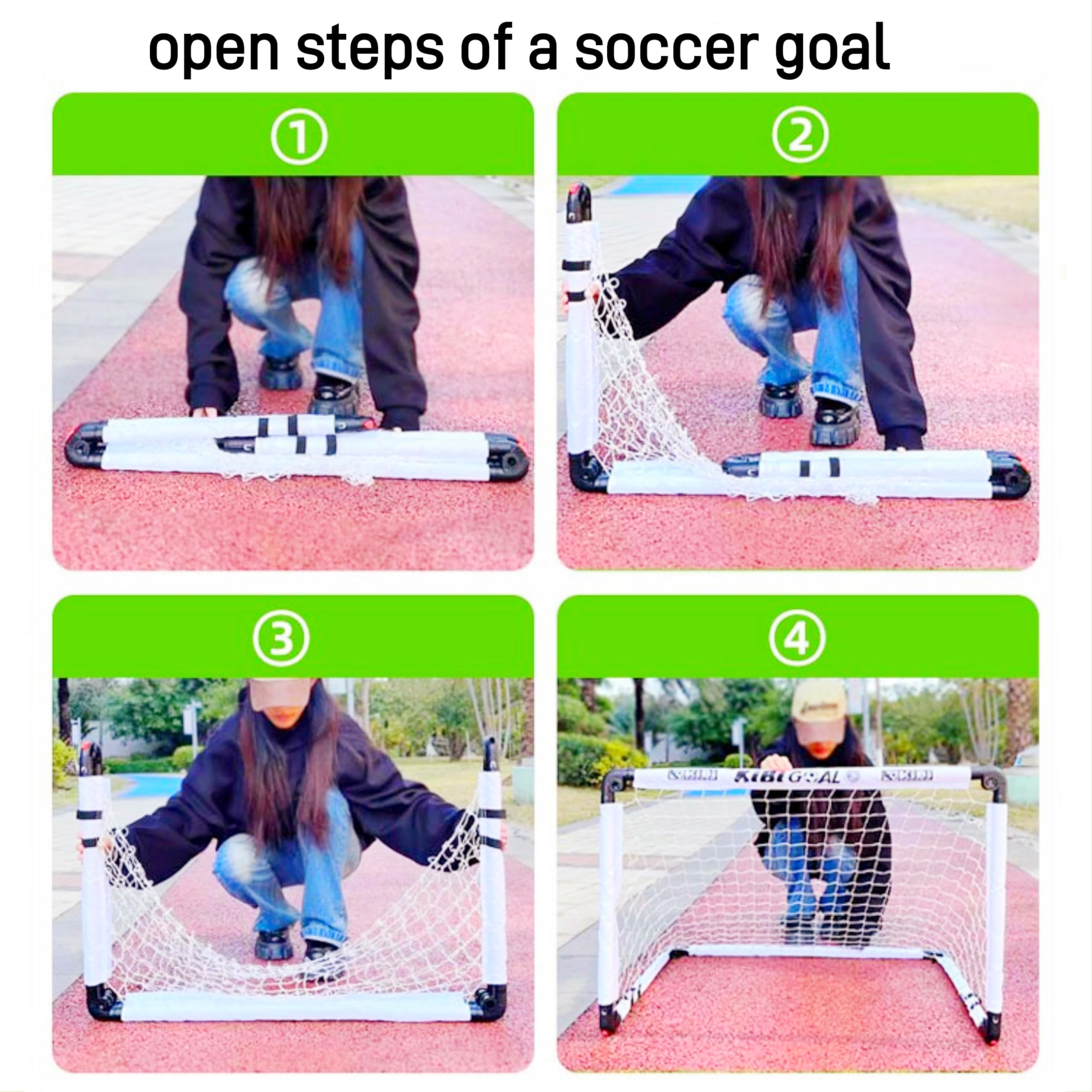 But de football pour enfants, but de football pliable blanc, but de football pour enfants pour le jardin/intérieur/extérieur jouet de football