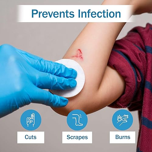 Miniatura 5 de Ungüento antibiótico de bacitracina con zinc USP  1 oz de ungüento antibiótico tópico de primeros auxilios, caja de 72  Ayuda a prevenir infecciones