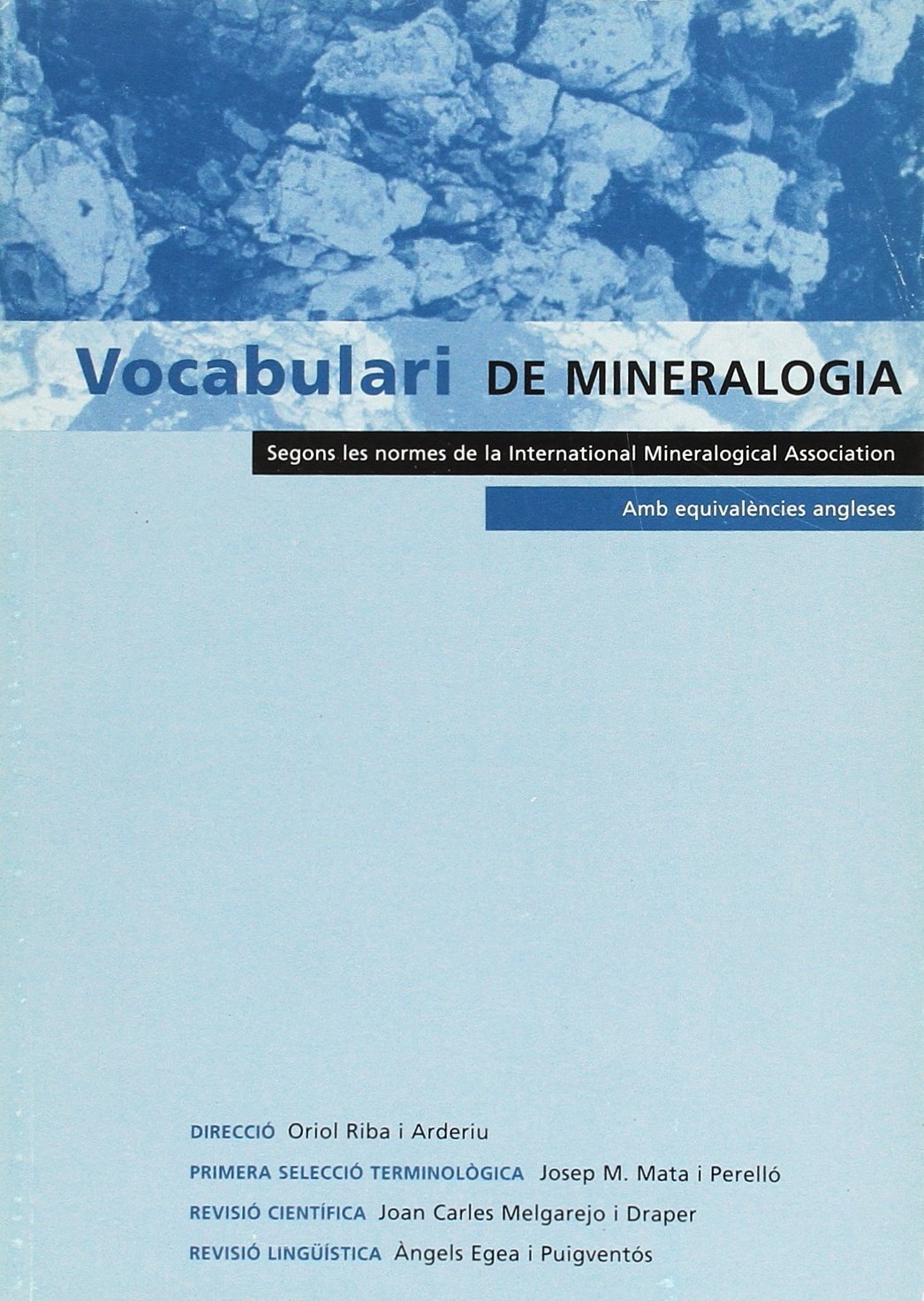 Vocabulari de Mineralogia (VOCABULARIS SLC)