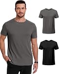 COOFANDY T Chemises Manches Courtes Col d'équipage doux Tee Lightweight Tee Shirts Casual Summer Basic Tops pour homme