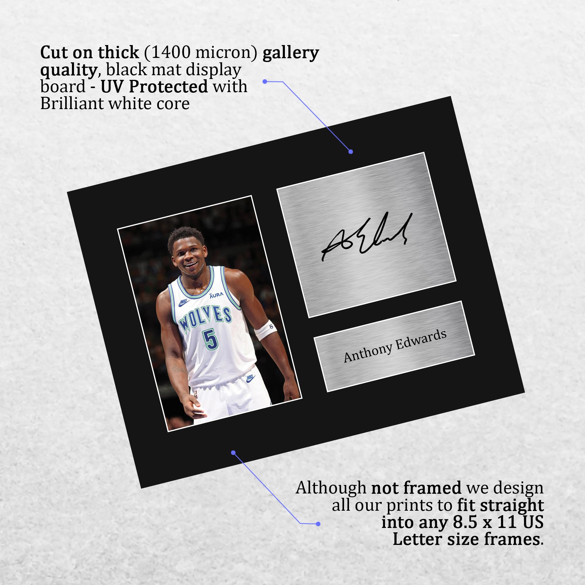 Amazon.com: HWC Trading Anthony Edwards Gifts Printed Signed