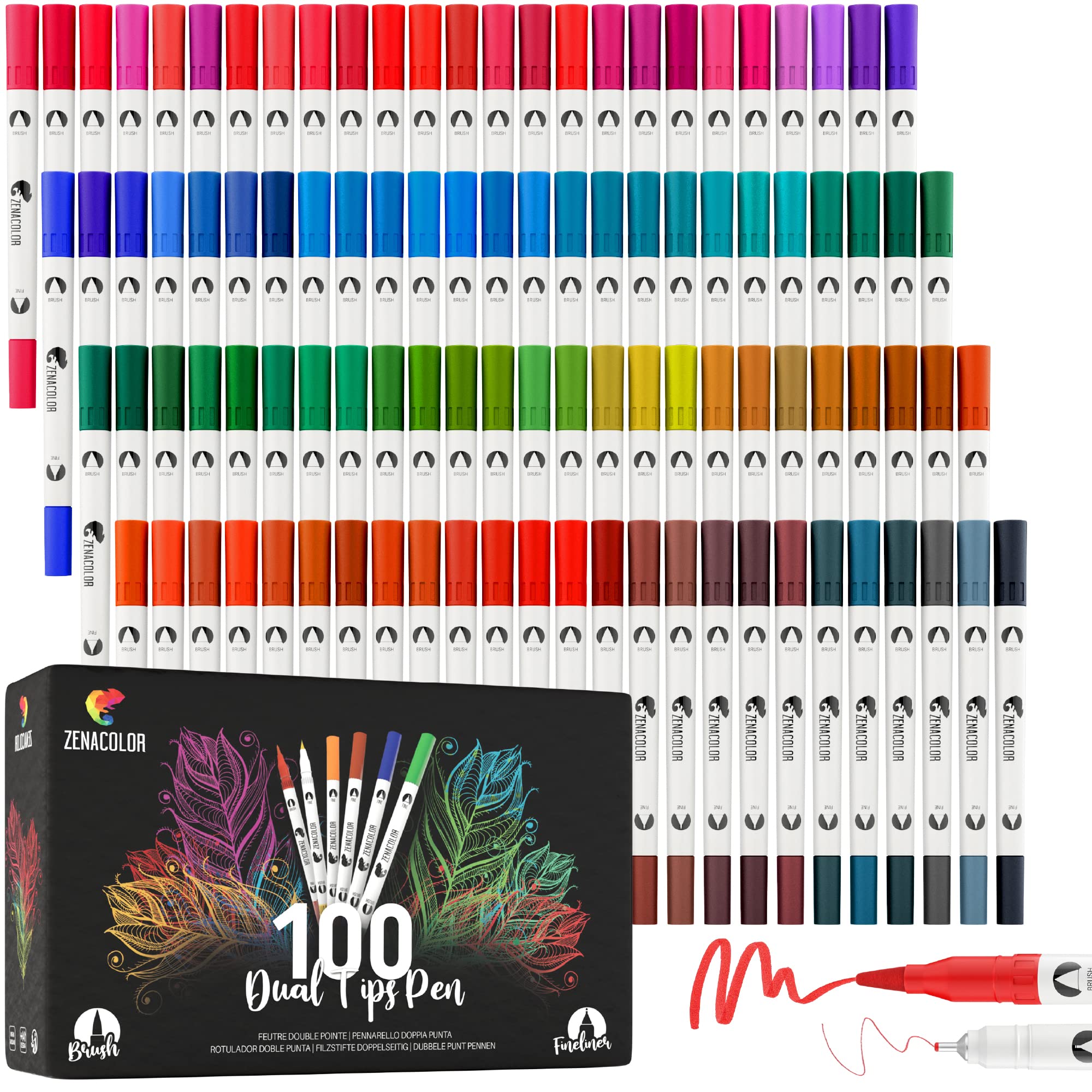 Zenacolor fineliner color pens Clearance