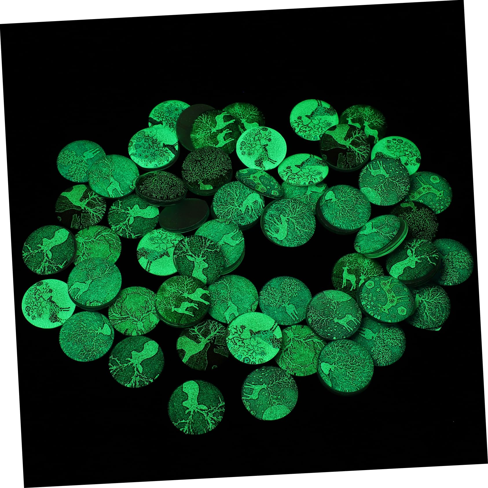 Operitacx 300pezzi Patches Luminose Per Gioielli Fai Da Te Gemme Rotonde Con Design Materiale Per Creazioni Artigianali e Decorazioni Uniche