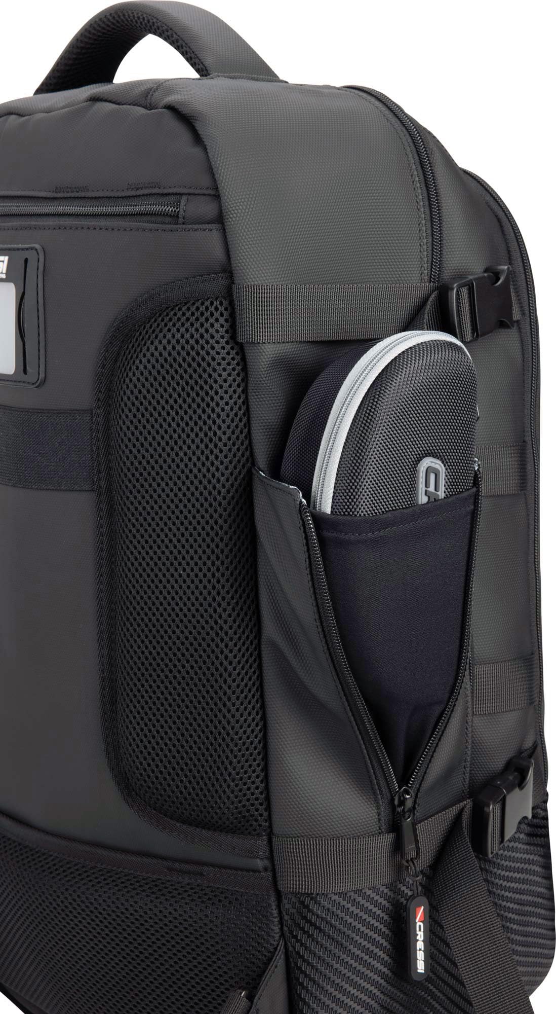 CRESSI Premium Backpack/Dry - Compact, Lightweight, Sporty and Waterproof Leisure Backpack, Black, Unisex