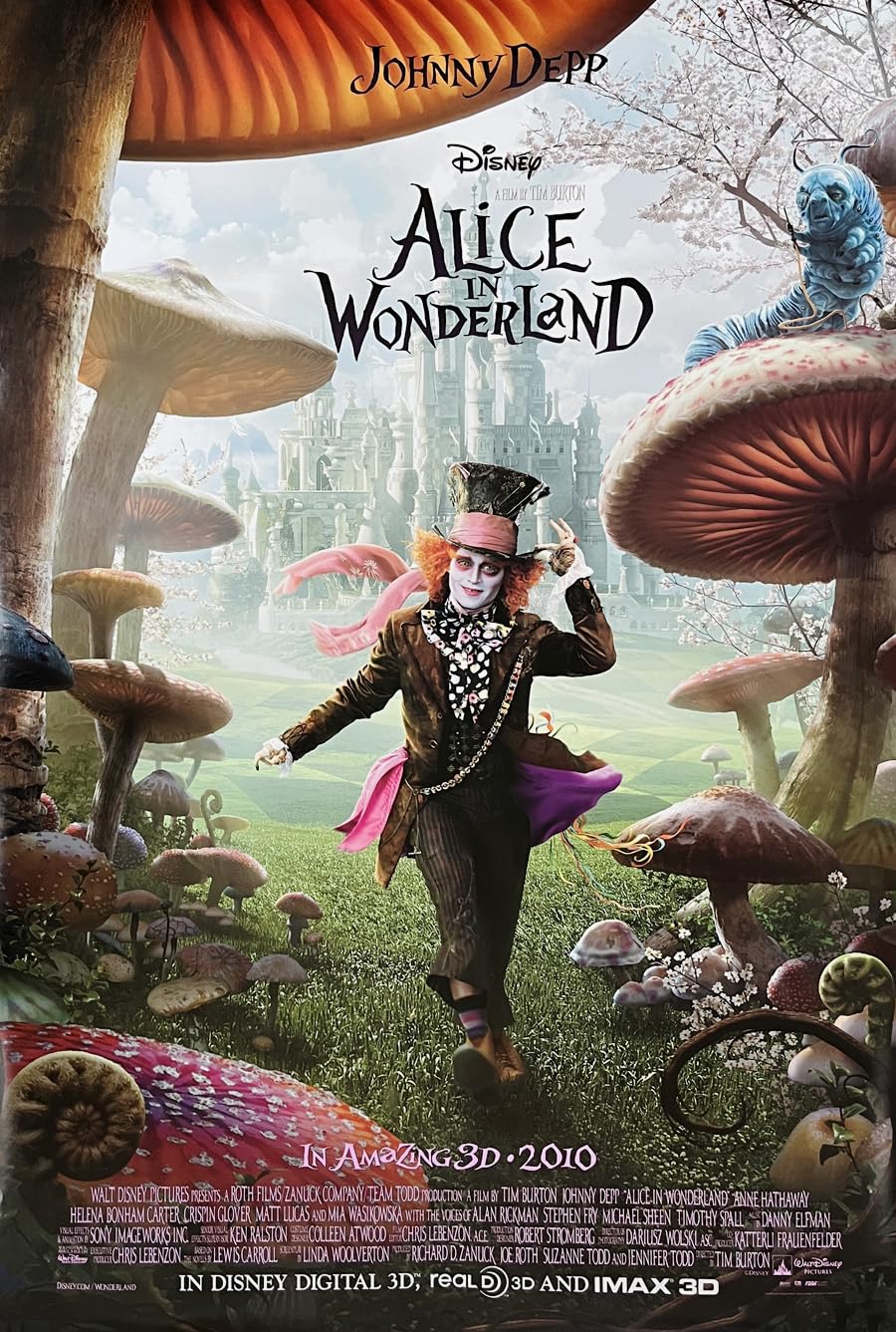 ★大型B1ポスター/アリスインワンダーランド/ジョニーデップ/ピン穴無し/P3 Amazon.com: ALICE IN WONDERLAND MOVIE POSTER 2 Sided ORIGINAL INTL