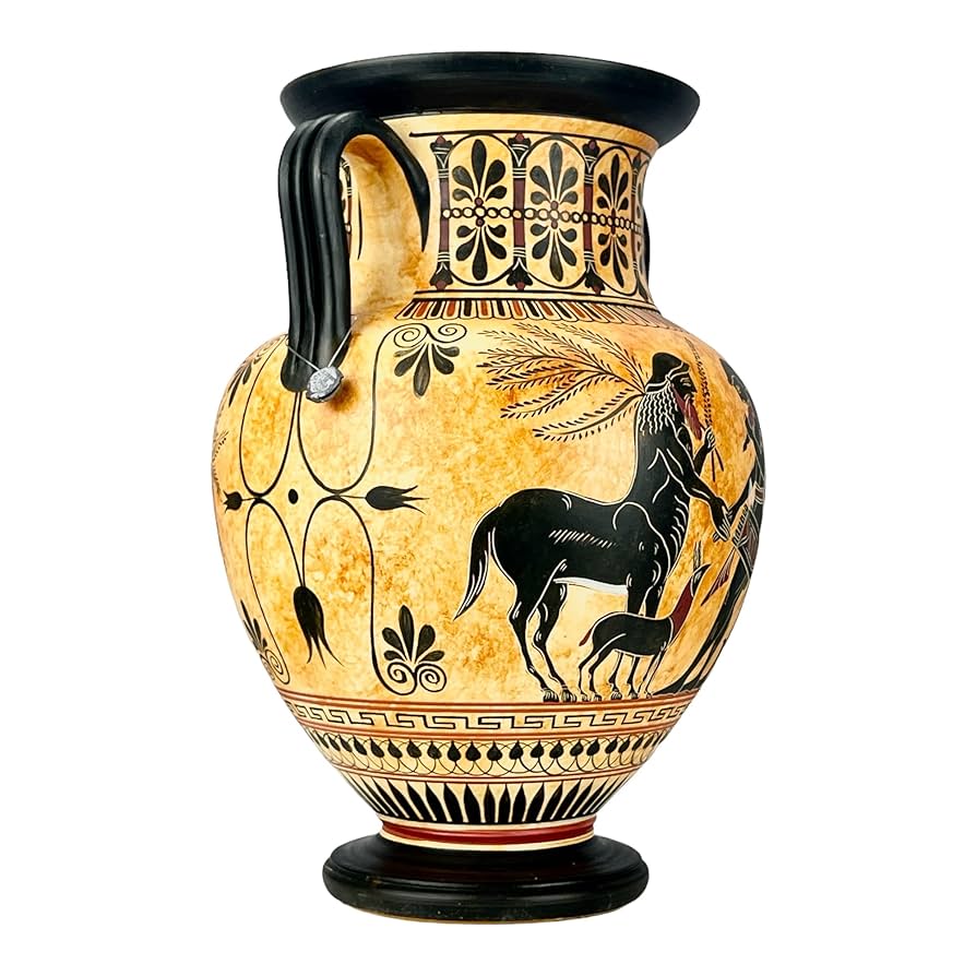 ギリシャ風花瓶 ギリシャ風のエレガントな大理石風花瓶、高さ0.65m - Etsy 日本