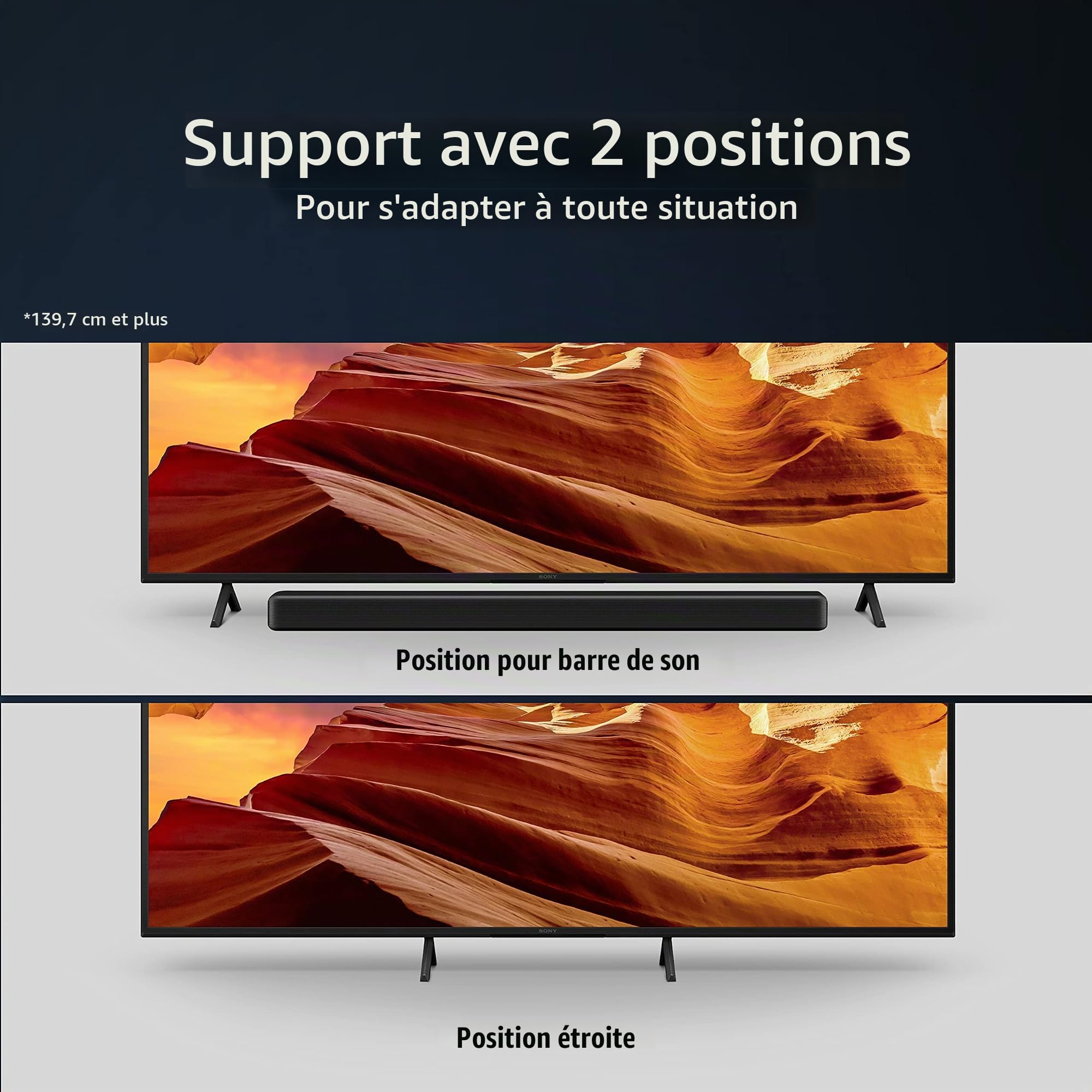 Sony TV Bravia KD-43X75WL : TV 4K Ultra HD LED | HDR | Google TV | Pack ECO | BRAVIA Core - Modèle 2023