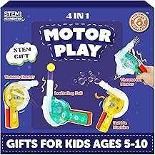 Butterfly EduFields 4in1 Motor Play Science Kit | Best Birthday Return Gifts for Kids Ages 5 6 7 8 9 10 11 12 | STEM Toy | Reusable & Safe | Birthday Gift for Kids Ages 5+