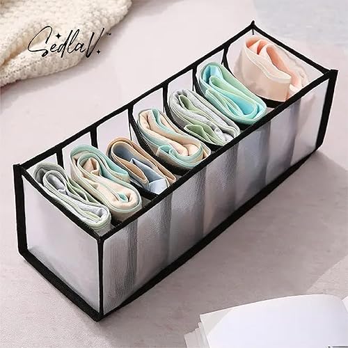 Miniatura 2 de SEDLAV Organizador de ropa interior y divisor de cajones para armario, ahorra tiempo y espacio con diseño de ventilación de malla, exquisito,