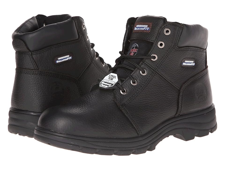 

SKECHERS Work Workshire - Relaxed Fit (Black) Men's Lace-up Boots