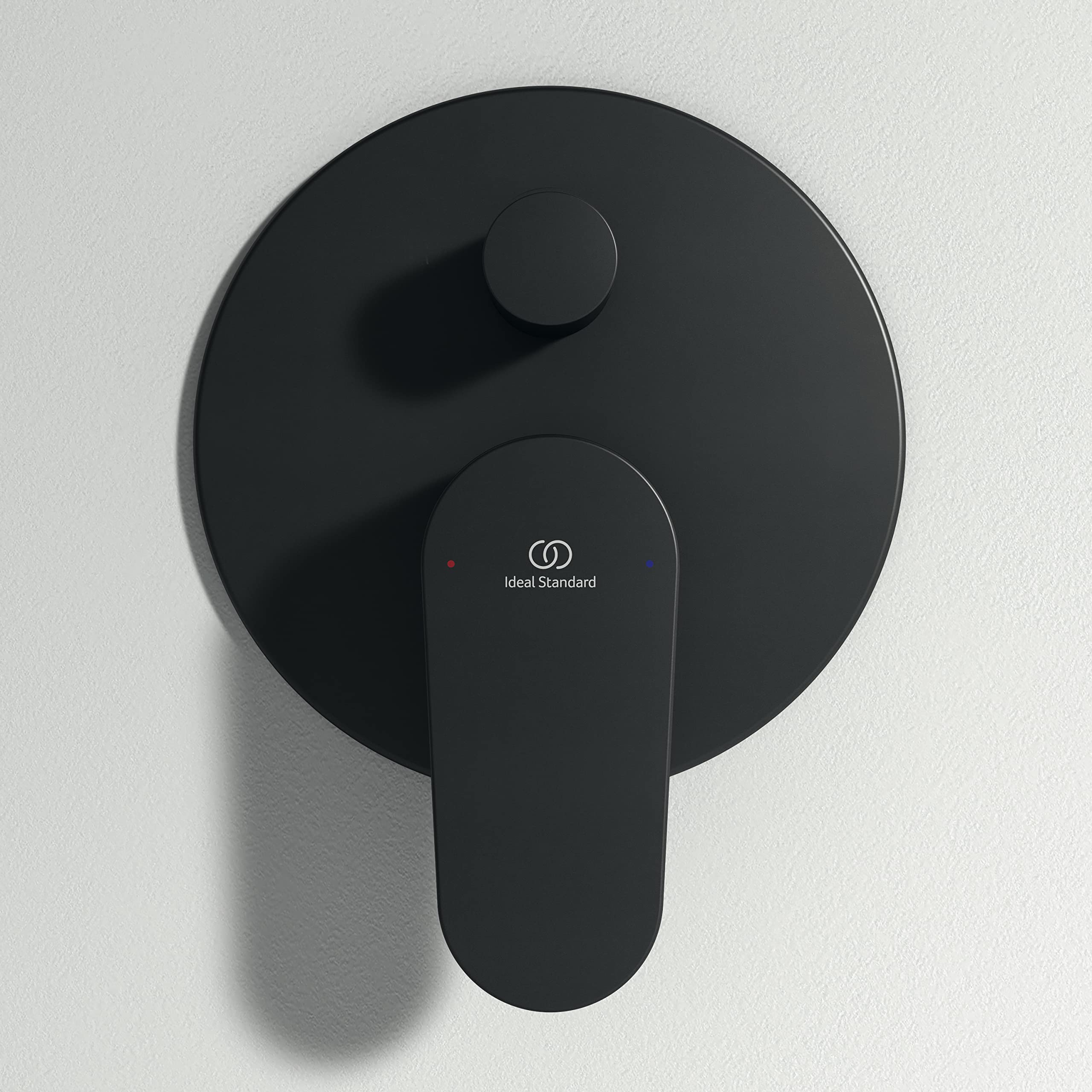 Ideal Standard - Cerafine O, Miscelatore monocomando per vasca o doccia ad incasso, Due vie, Parti esterne, Nero seta