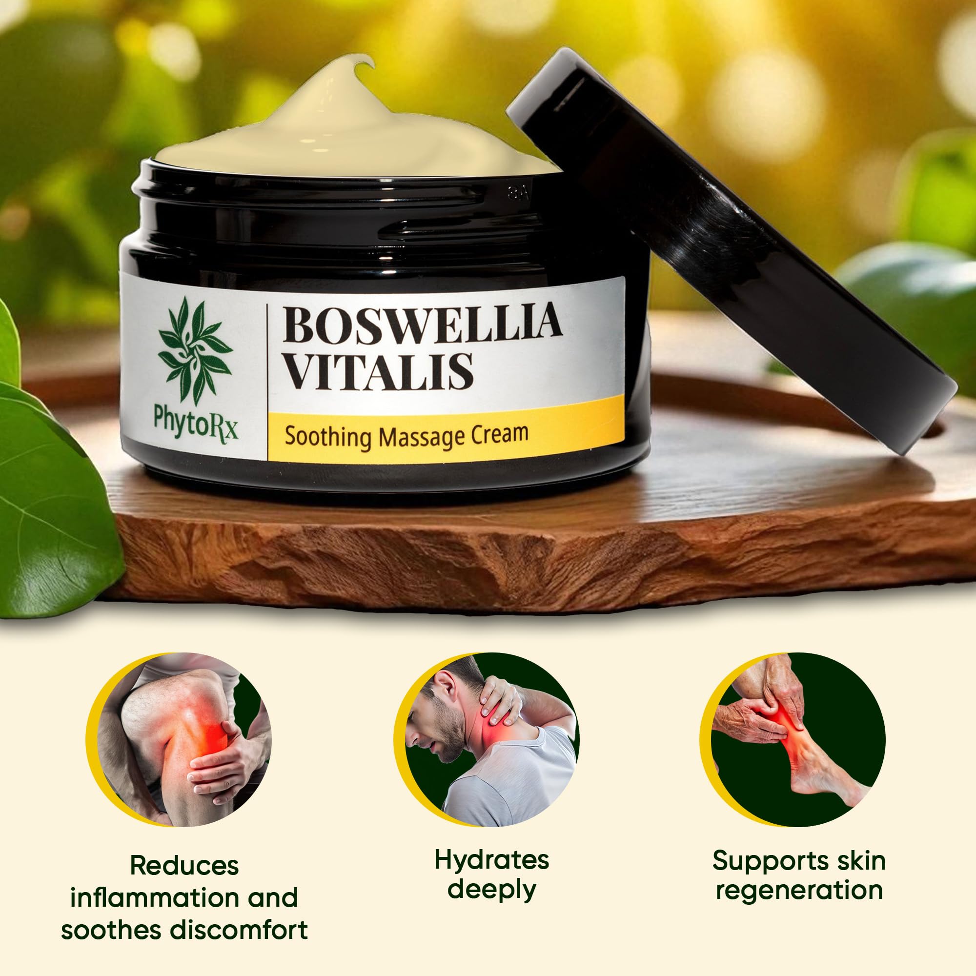 Krem kadzidłowy 100 ml z Boswellia Serrata & Carterii Highligh: wysoka dawka, bardzo mocna, do stawów i mięśni, maść kadzidła