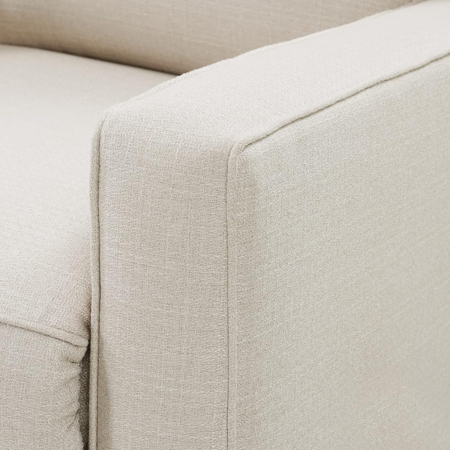 Harkawon Swivel Rocker Recliner Chair, Glider Rocker Recliner, Rocking Chair Nursery, Fabric Chair with High Back, Deep Seat, for Living Room, Bedroom, Beige image 8 of 10 B0C49NJNFC