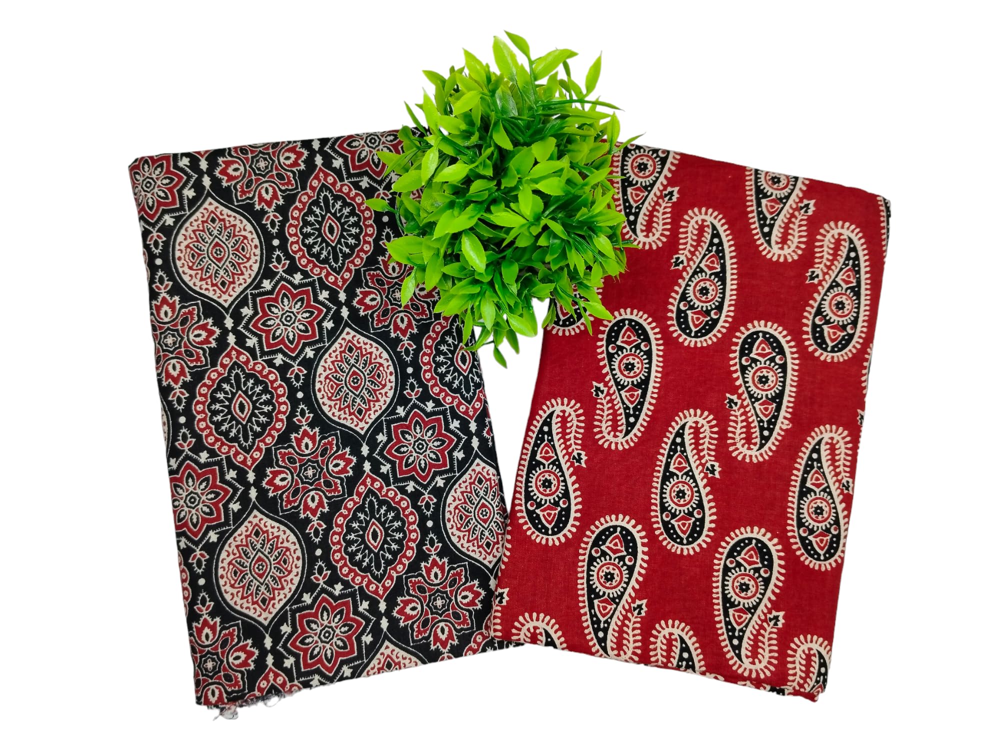 Mehak Pure Cotton Unstitched Printed Fabric Material for Women Kurta | Blouse | Palazzos | Piece Material for Women Pack-2-image-49