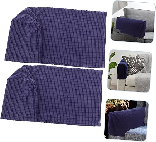 Miniatura 34 de Protectores universales para reposabrazos de silla, funda elástica para reposabrazos de sofá, protector elástico para sofá reclinable, sofá biplaza