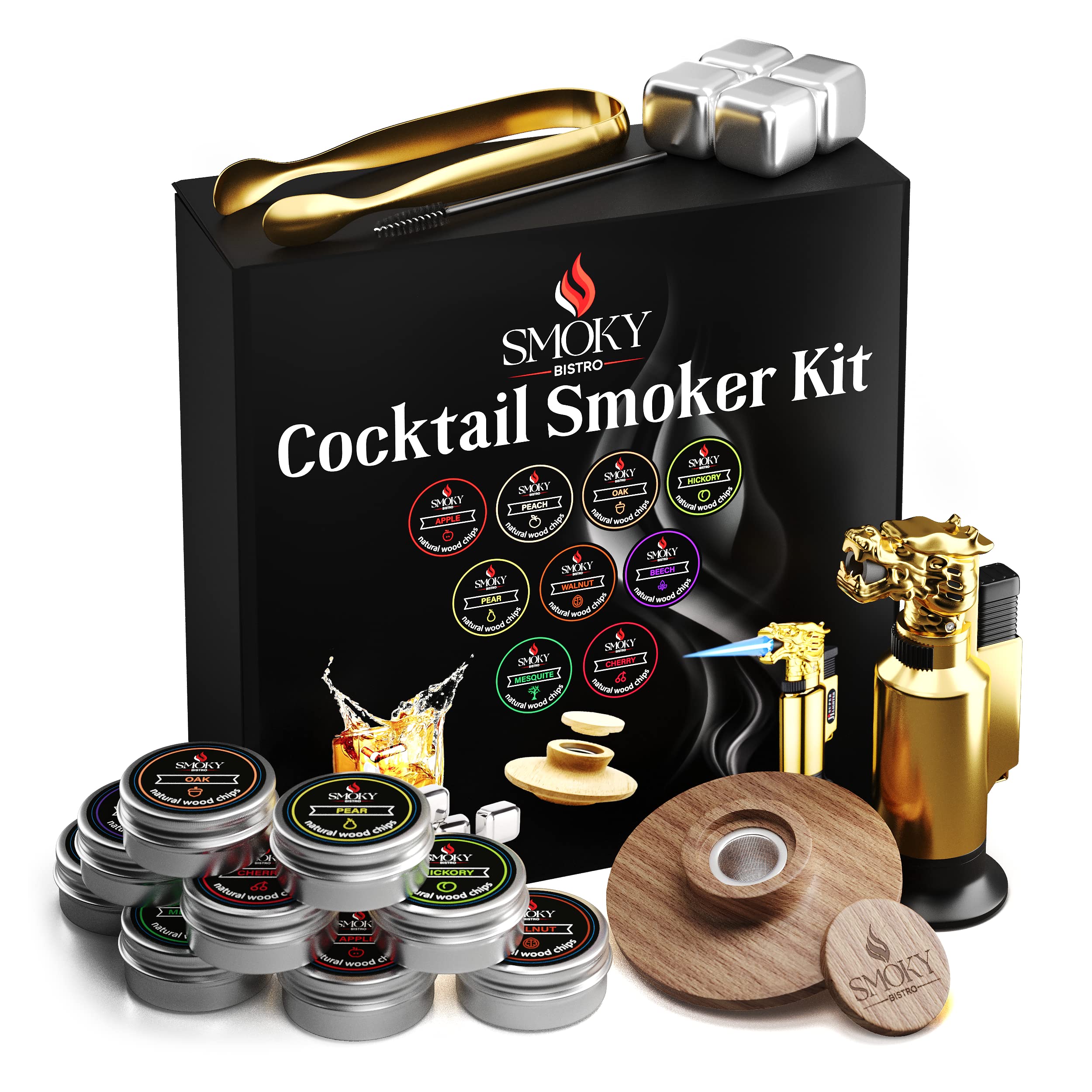 Buy Cocktail Smoker Kit with Torch Deluxe Old Fashioned Cocktail Kit