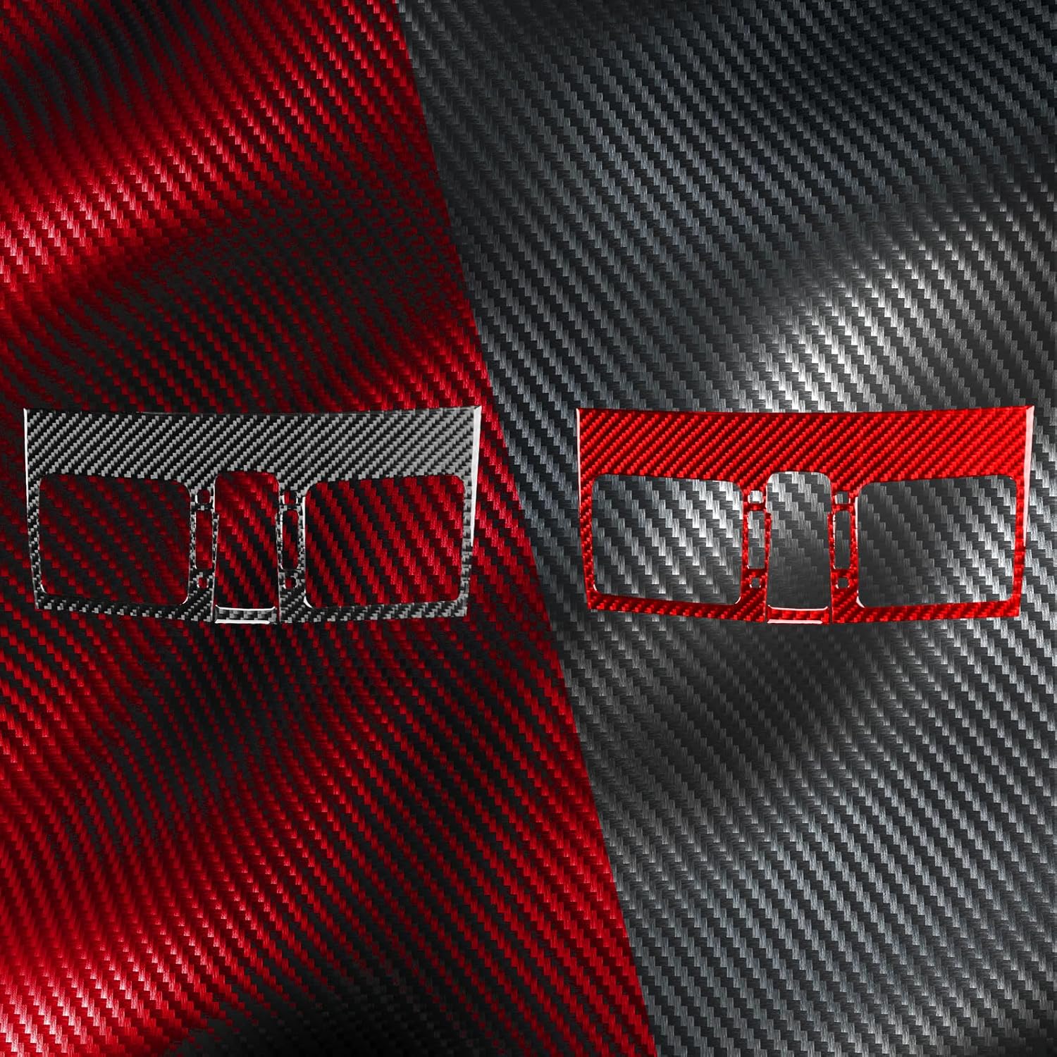 Car Trim Central Console Air Outlet Vent Surround Cover Decals Compatible with Subaru WRX 2016 2017 2018 2019 2020 2021 Accessories Real Carbon Fiber