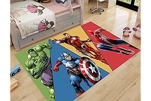 Add Marvel Adventure to Your Child's Bedroom with Our Super Hero Rug