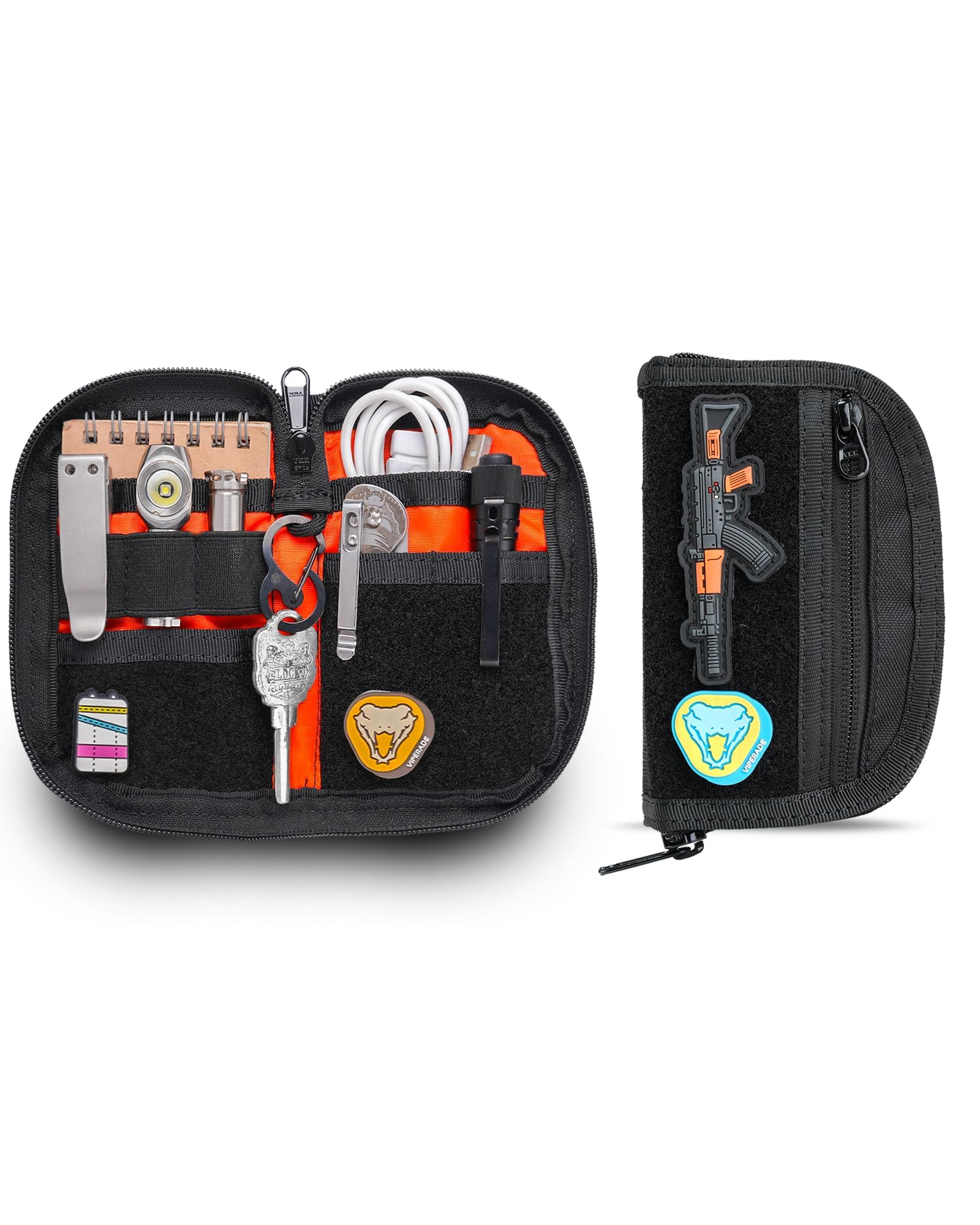 VIPERADE VE21 EDC Kese Küçük EDC Çanta Düzenleyici, 6 Bölmeli EDC