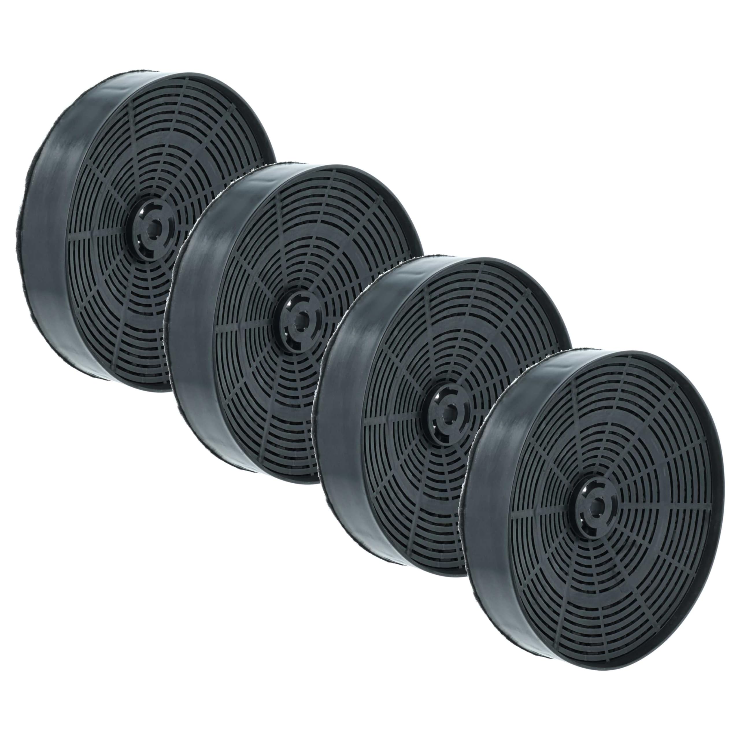 vhbw 4 x filtr z węglem aktywnym, zamiennik do AEG 5024630700/8, 5025088100/5, 5024942400/8, 5027193400/7, 5026816600/1 do okapu kuchennego