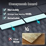 Chumajor Extendeur de siège arrière pour chiens-supports 400lb,Siège de voiture de chien imperméable Couverture rigide bas-détachable,600D antidérapant résistant anti-rayure lourd durable, Hammock de chien pour voiture, SUVs,Truck Travel Bed