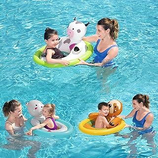 عوامة سباحة على شكل دب تيدي - آمنة للأطفال مع خصائص متعددة الاستخدامات لحمام السباحة وحوض الاستحمام