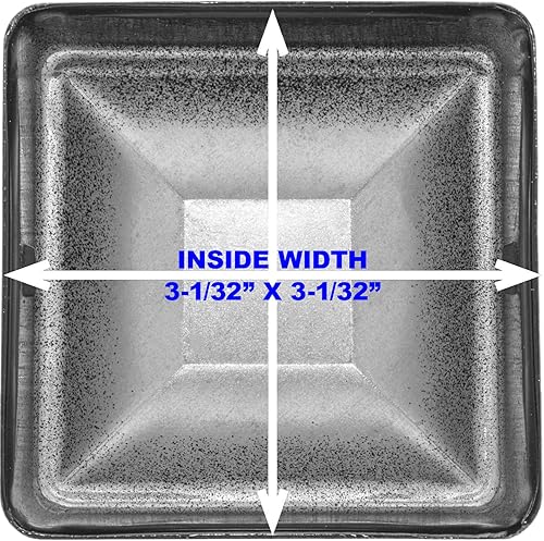 Miniatura 4 de Tapón ornamental para postes de valla de hierro para postes de valla de 3 x 3 pulgadas, también conocido como tapa de poste de valla de hierro