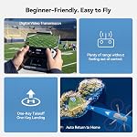 Ruko F11PRO 2 Drone avec 6K Caméra pour Adultes, 3-Axis Gombal, 4K/30fps Vidéo, 70-Min Temps de vol avec 2 Batteries, 10000ft FPV Drone professionnel de transmission, retour automatique, mode débutant