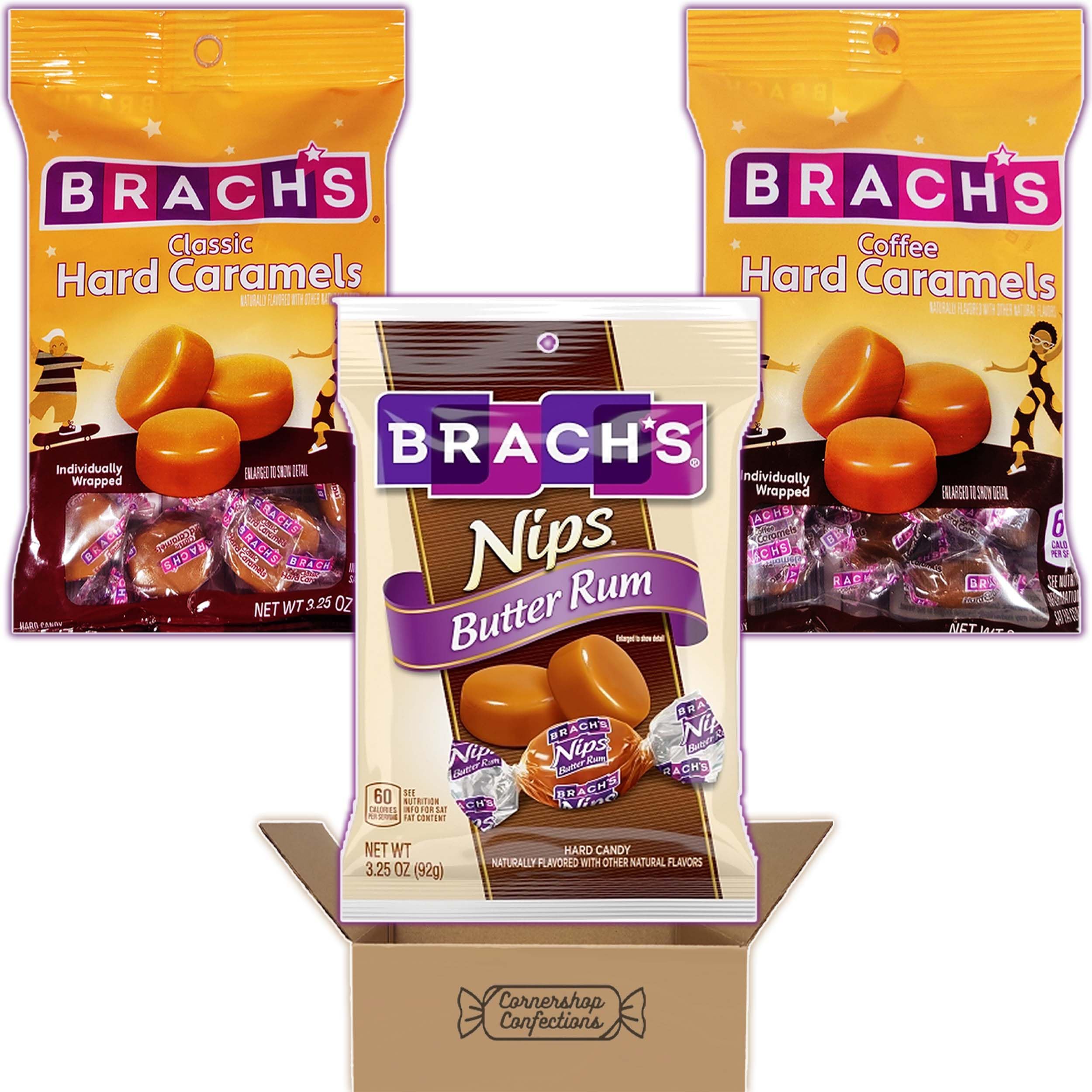 Nips Rich & Creamy Chocolate Parfait Hard Candy 4 oz (Pack of 12) Caramel Candy