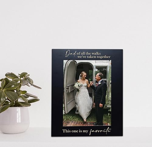 Miniatura 2 de Marco de fotos grabado para papá - Papá de todos los paseos que hemos tomado juntos, este es mi favorito, regalos de boda para el padre de la novia,