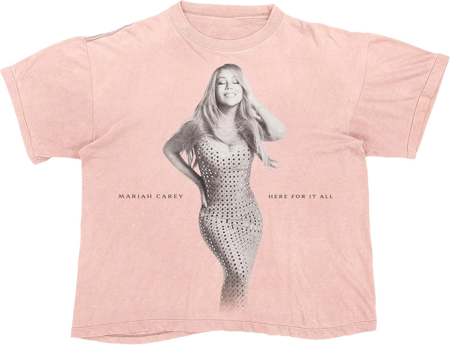 Mariah Carey Official Merch Here for It All I Don't Care Pink T-Shirt