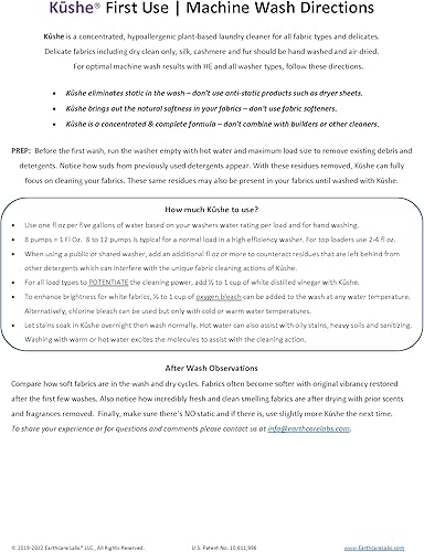 Miniatura 4 de Limpiador líquido a base de plantas de la colada de la colada de la marca K SHE todo en 1 superhipoalergénico + delicados 64oz