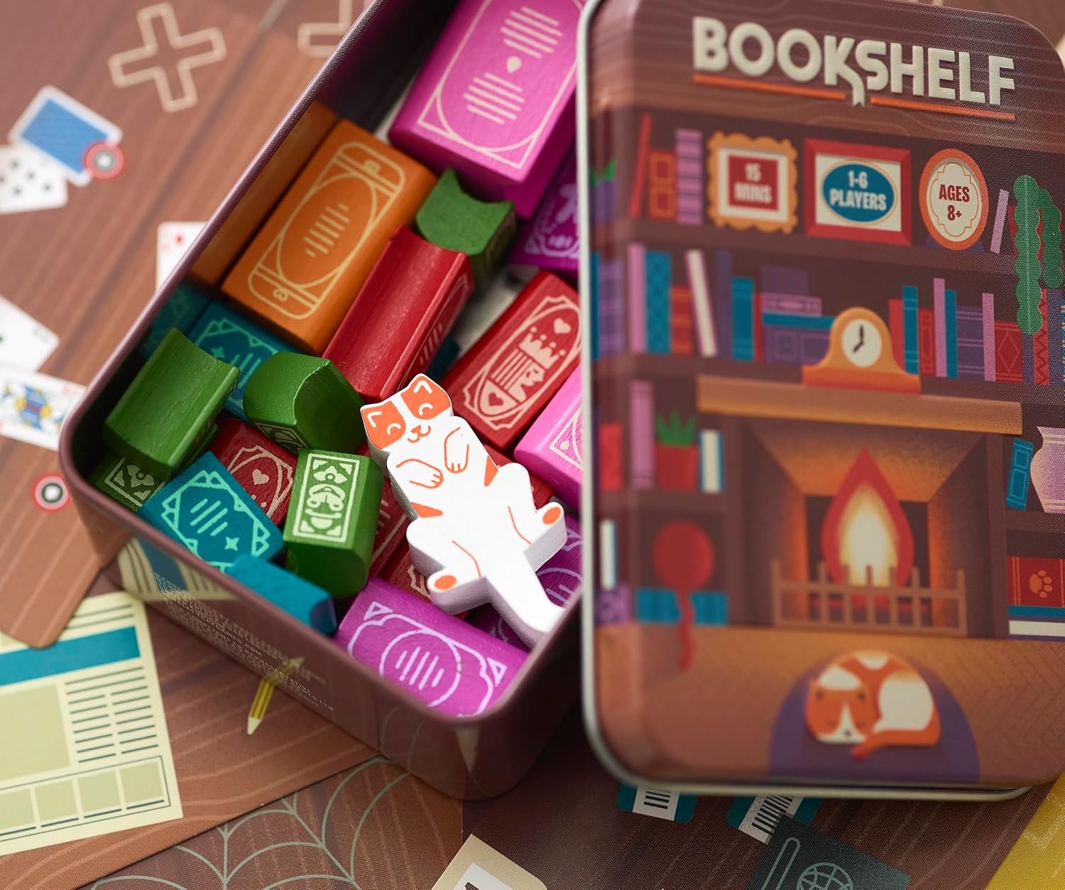 Alley Cat Games Bookshelf, Ages 8+, 2-4 Players