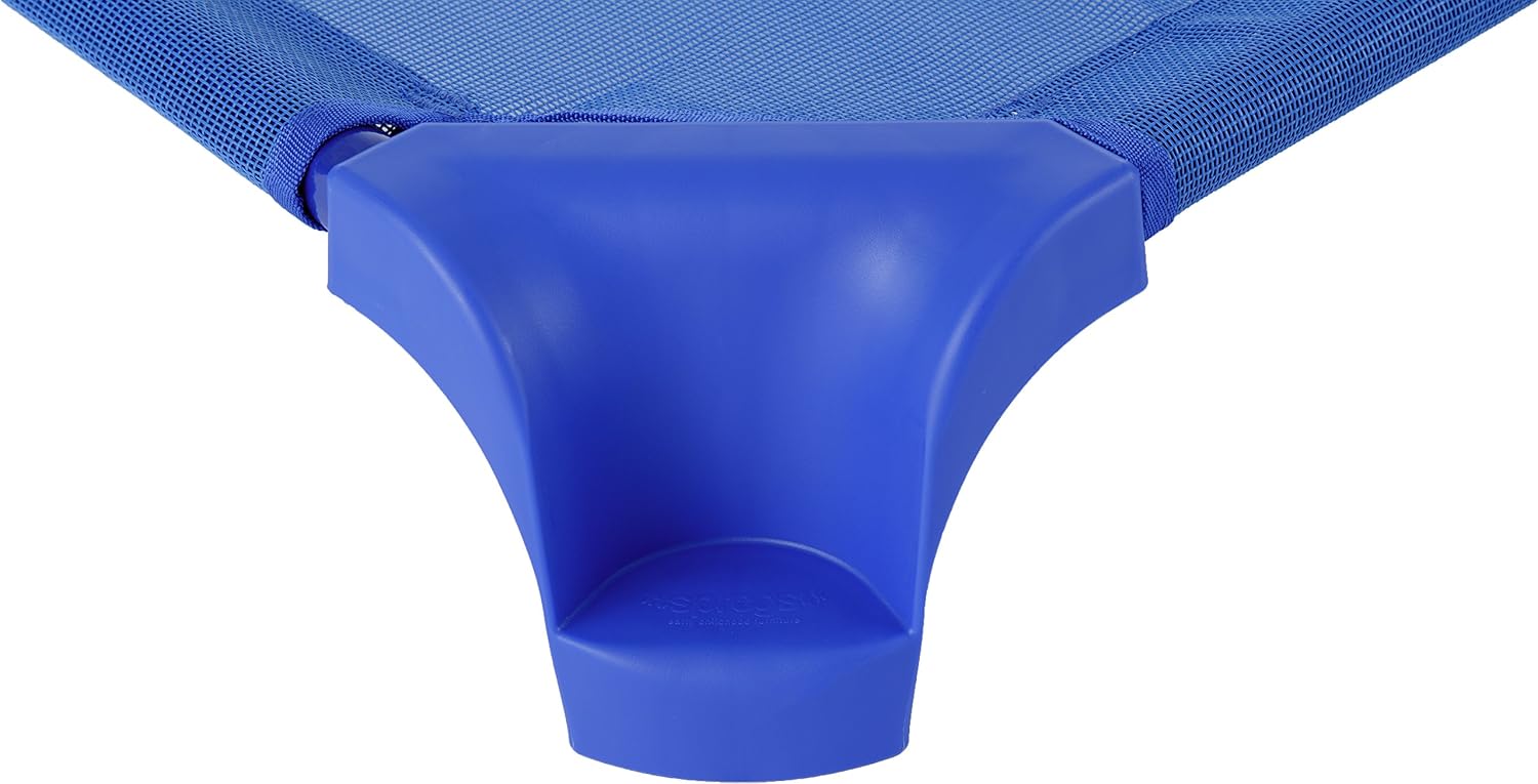 Sprogs Deluxe Heavy-Duty Childrens Standard 52"L Stackable Daycare Cot with Easy Lift Corners Cots for Preschool Kids Sleeping, Resting, and Naptime, SPG-16137-BL-SO, Blue (Pack of 6)