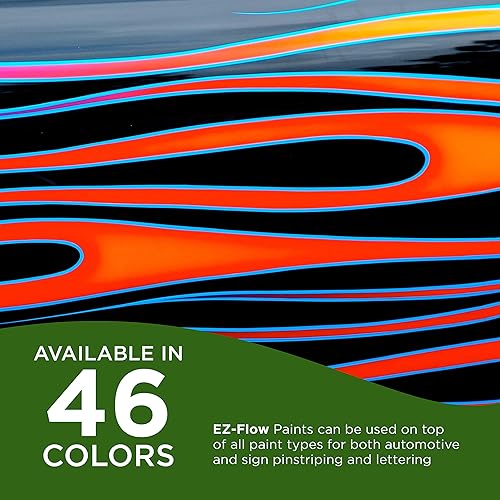 Miniatura 8 de Custom Shop KSE757-QP Triple Black - Pintura esmaltada EZ Flow a rayas y letras  4 onzas