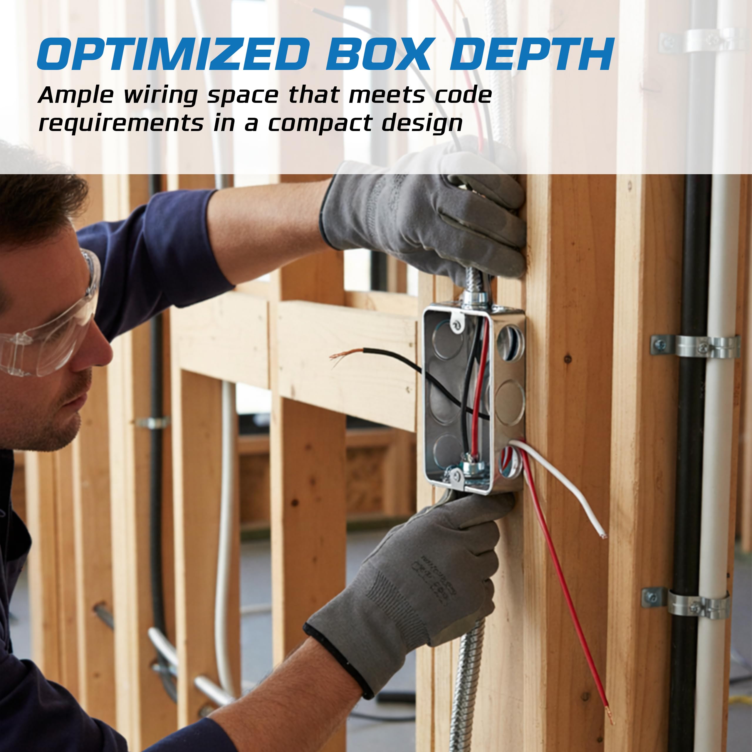 OHLECTRIC 8-Box Electrical Box Kit - Metal Junction & Outlet -6 OHLECTRIC 8-Box Electrical Box Kit - Metal Junction & Outlet -6