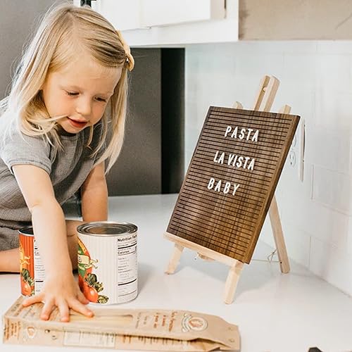 Miniatura 5 de Stiles Caballete de mesa para tablero de cartas, caballete de escritorio de madera para tableros de anuncios, pinturas o lienzos, 8 x 15 pulgadas,