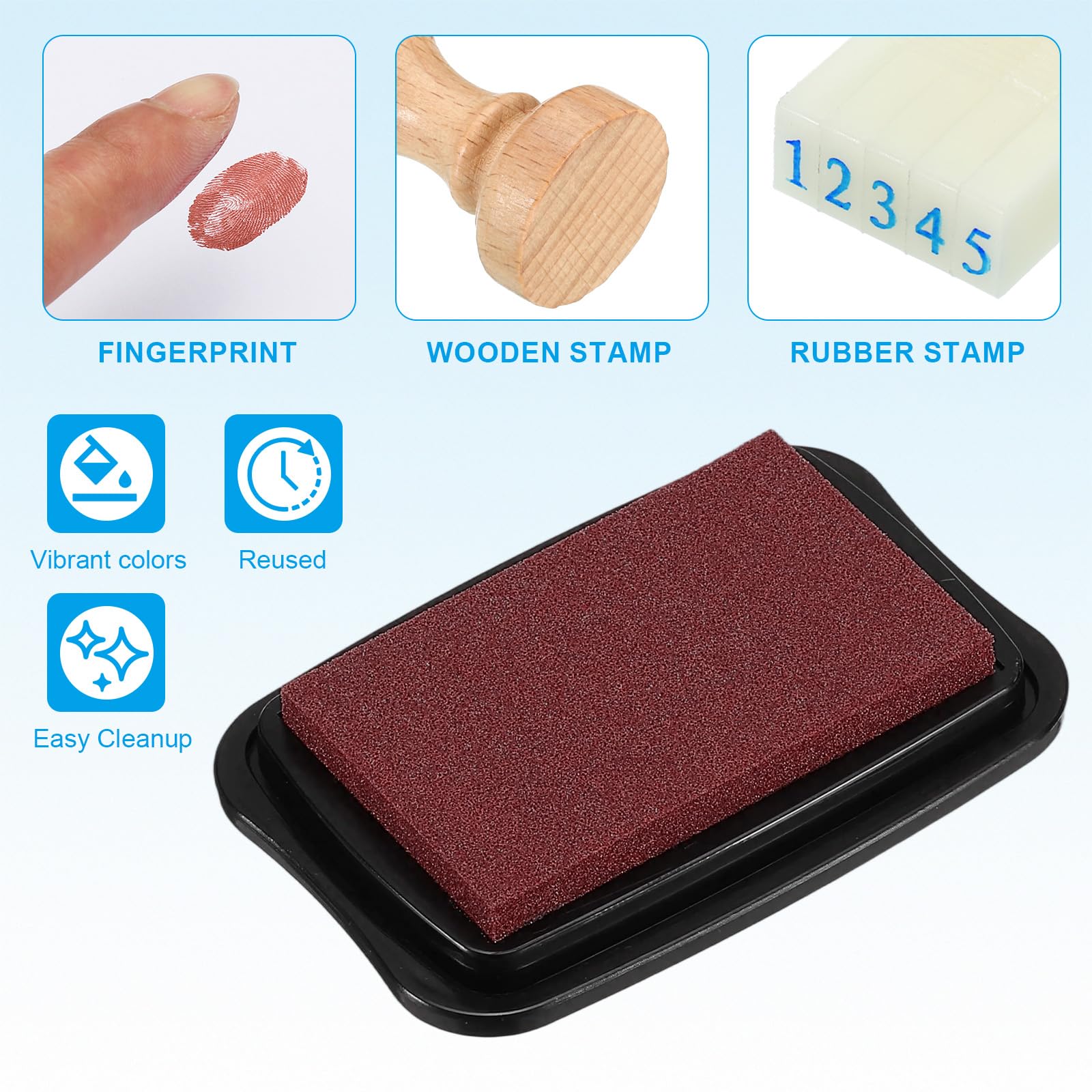 PATIKIL 3"x2" Large Stamp Pad - Image 3