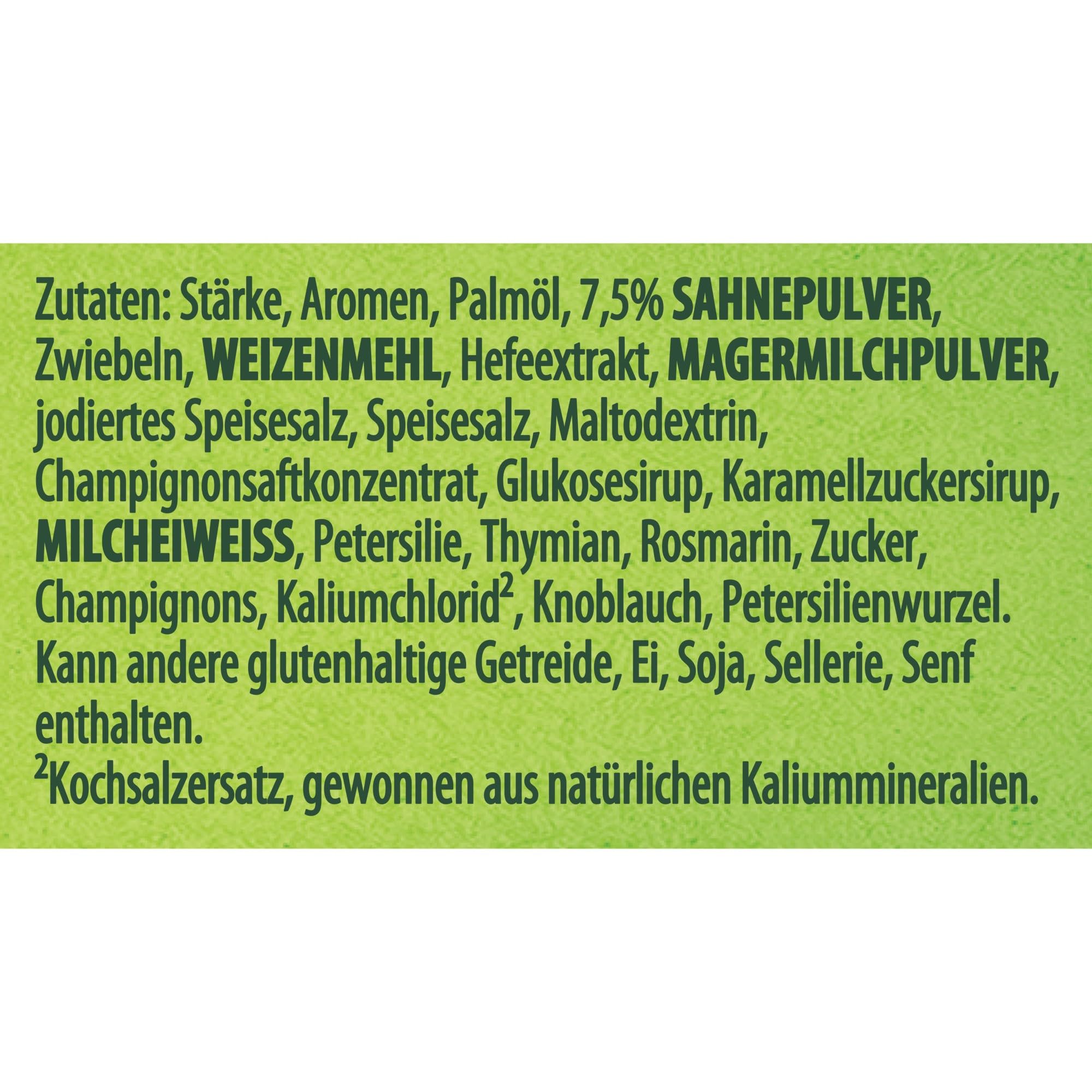 Knorr Schnitzel Soße leckere helle Soße ohne geschmacksverstärkende Zusatzstoffe 18x 2er Pack
