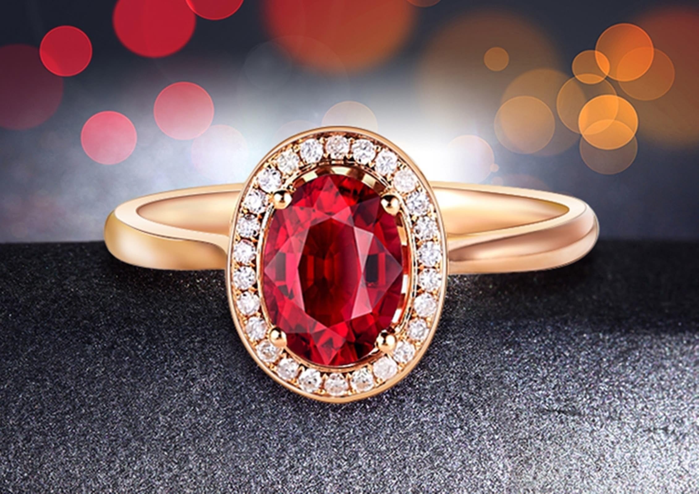 Anillo de oro rosa de 18 quilates Au750, anillos de boda clásicos con turmalina de 1,3 quilates, corte ovalado, anillo de diamante con diamante de oro rosa de 18 quilates, joyería auténtica,