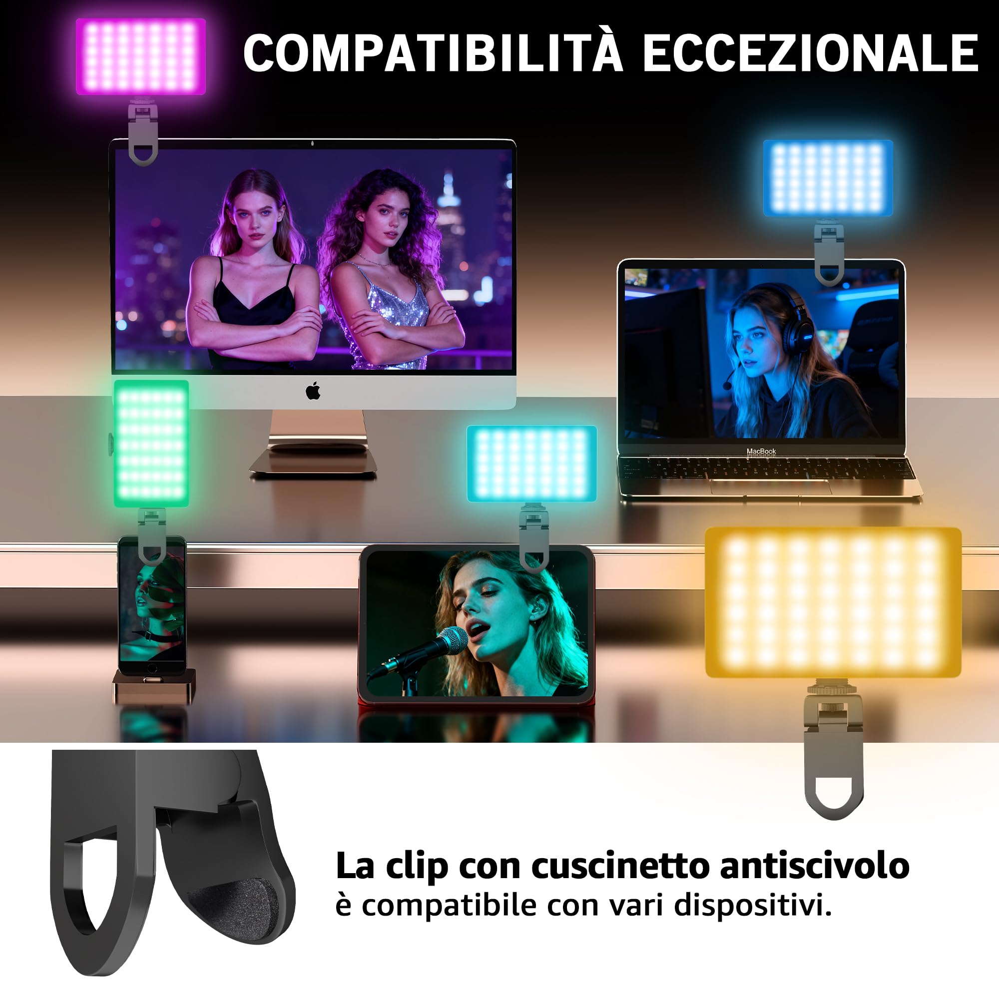 NiceVeedi Luce Video RGB — immagine 4 di 16
