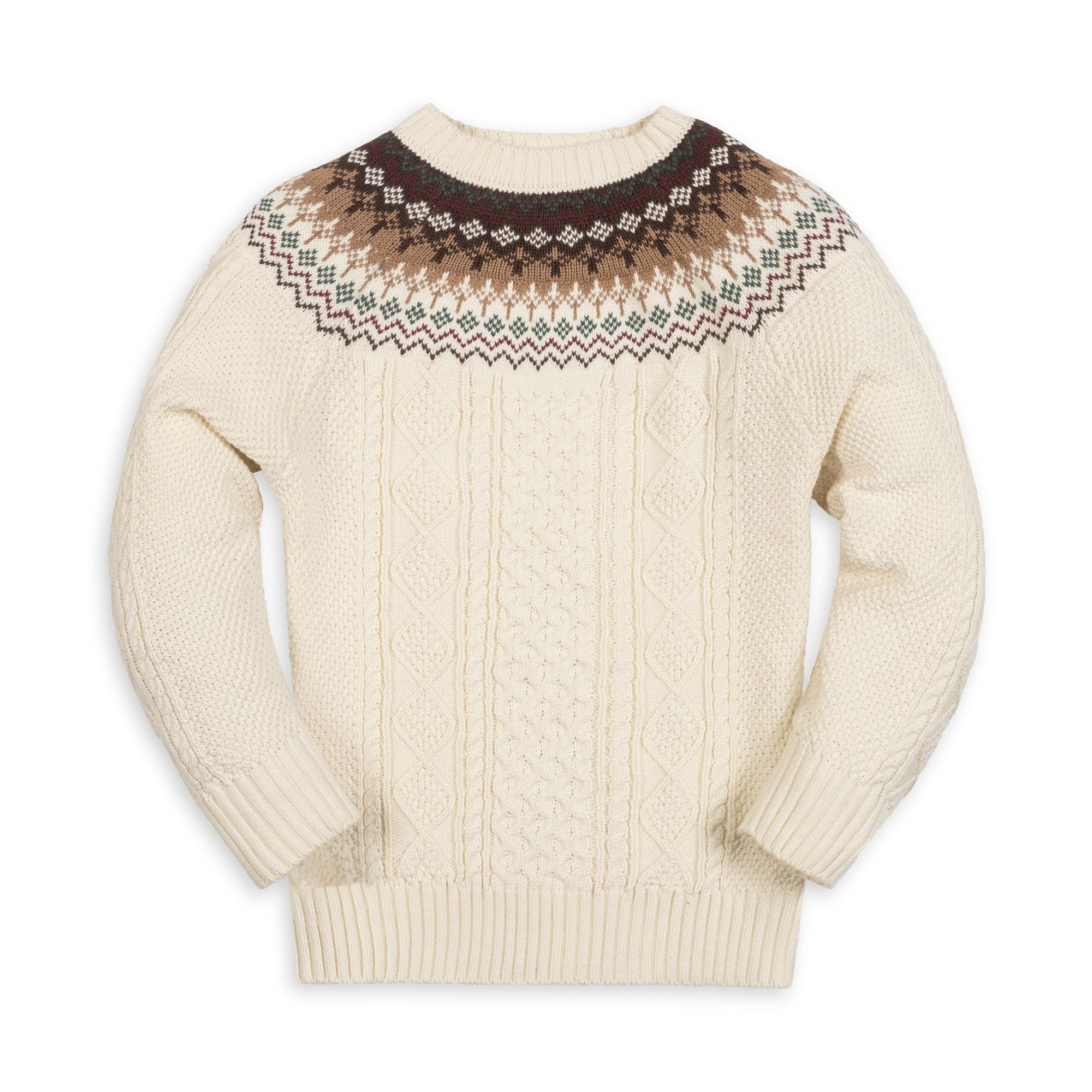 Hope &amp; Henry Boys' Long Sleeve Crew Neck Pullover Sweater
